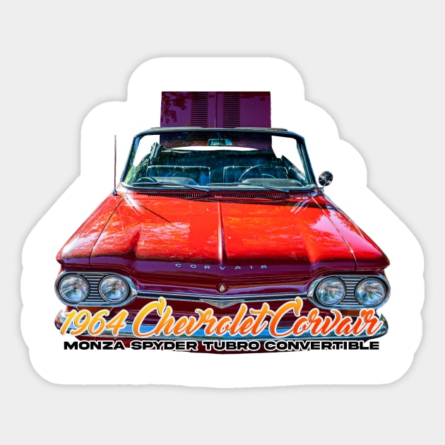 1964 Chevrolet Corvair Monza Spyder Turbo Convertible Sticker by Gestalt Imagery